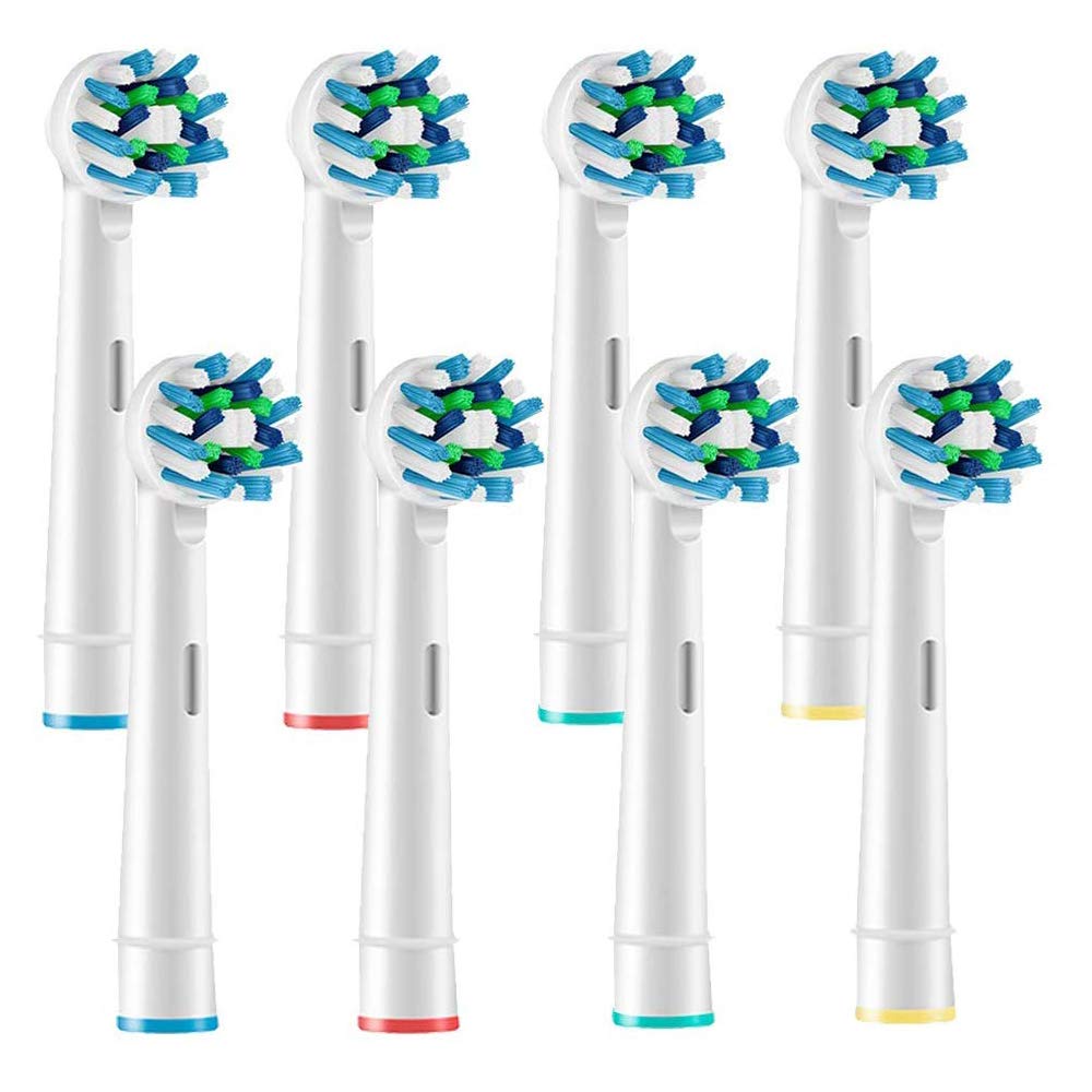 MAYCREATE Replacement Brush Heads Compatible With Pack of 8 Generic Crossaction Electric Toothbrush Heads, For Oralb Braun Bases (8) MAYCREATE Replacement Brush Heads Compatible With Pack of 8 Generic Crossaction Electric Toothbrush Heads, For Oralb Braun Bases (8)